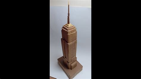 Making MINIATURE Empire State Building Model From Cardboard And Card