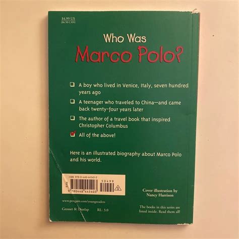 Who Was Marco Polo? by Joan Holub, Paperback | Pango Books