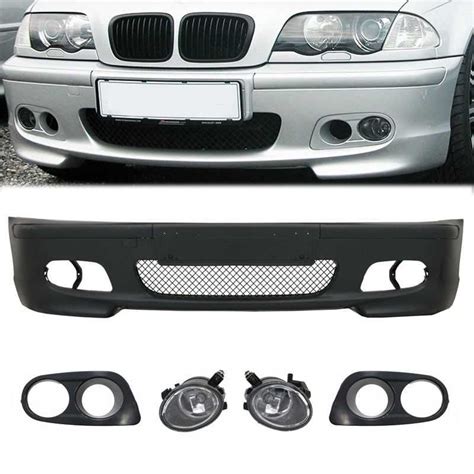 Предна M Technik Ii броня за Bmw E46 с халогени 98 01 с капачета гр