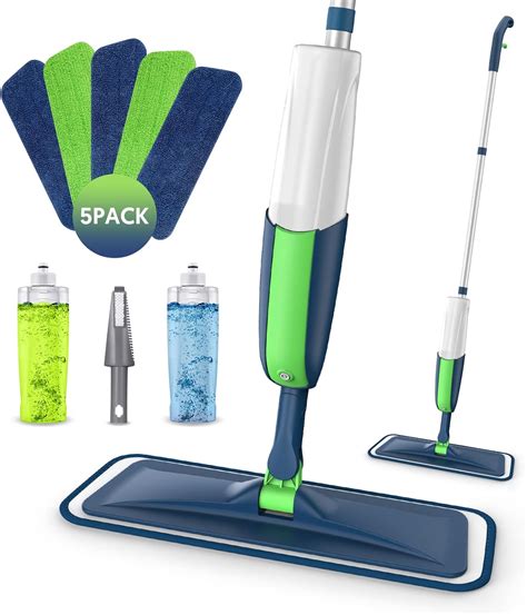 Spray Mops Microfiber Floor Mops For Floor Cleaning Mexerris Wet Mops Dust Mop With 2