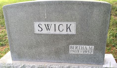 Bertha Marie Nolan Swick Find A Grave Gedenkplek