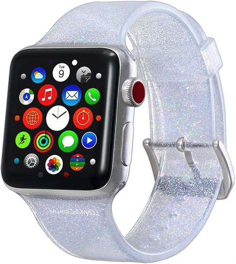 The Best Apple Watch Glitter Silicone Band 42mm Best Home Life