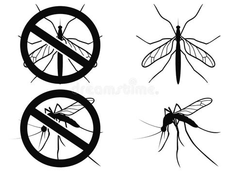 Stop Mosquito Cartoon Stock Illustration Illustration Of Control