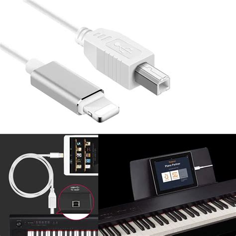 Lightning To Type B Midi Keyboard Converter Usb 20 Cable For Iphone