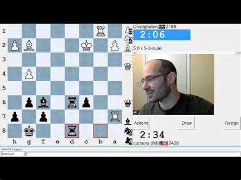 5 Minute Chess 492 Dristigheten Vs IM Greg Shahade YouTube