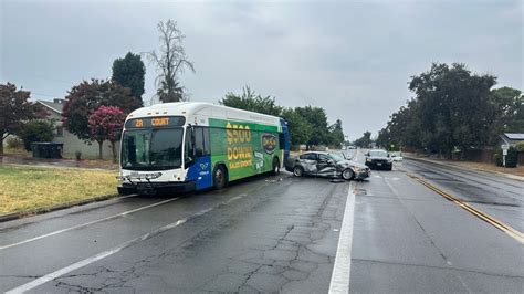 Four Injured One In Critical Condition After Vehicle Crashes Into City