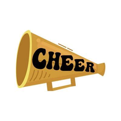 Cheerleading Megaphone Clipart Vector Art, Icons, and Graphics for Free ...