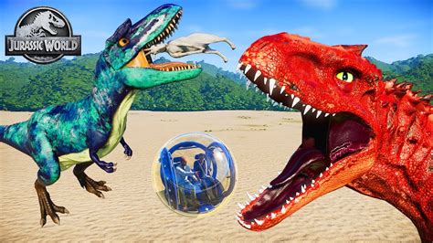 T Rex Vs I Rex Vs Giganotosaurus Vs Albertosaurus Dinosaurs Fighting