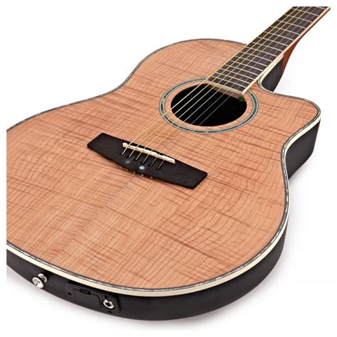 Guitarra Electroacústica Roundback Deluxe de Gear4music Flamed Maple