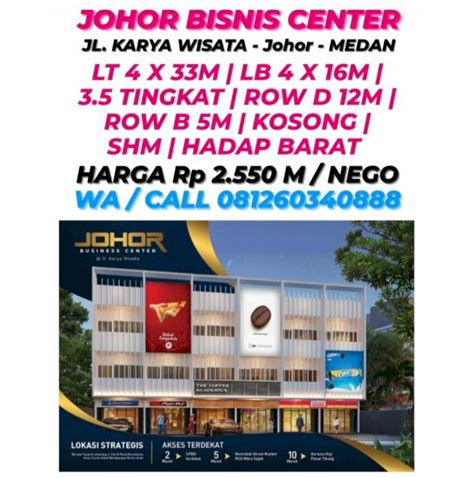 Di Jual Ruko Di Jalan Karya Wisata Johor Bisnis Center Idrumah