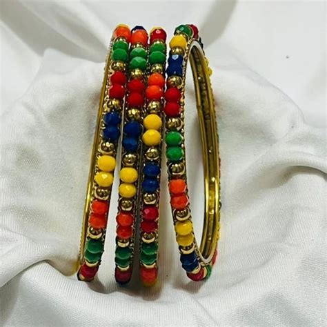 Multicolor Party Wear Dark Public Crystal Bangles Size 82mm 2 At Rs 60set In Vasai Virar