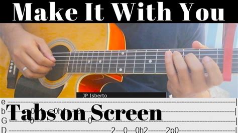 Make It With You Bread Benandben Fingerstyle Guitar Cover Tabs Youtube Fingerstyle