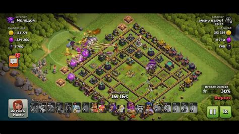 Coc Th 14 Power Full Army Youtube