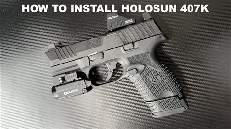 How To Install Holosun K K On A Fn Youtube