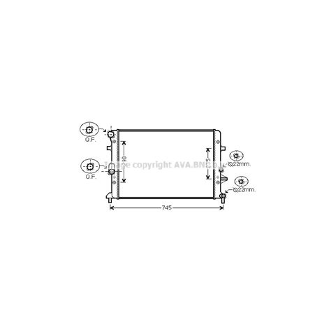 Radiateur AVA QUALITY COOLING VNA2289 | MonPetitMécano