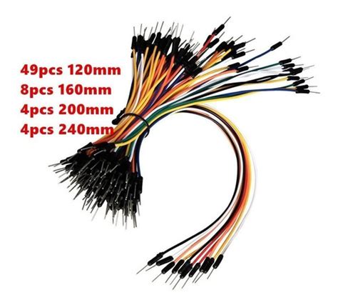 Cable Jumper Dupont Macho Macho Cables Puente M M 65 Piezas Rantec