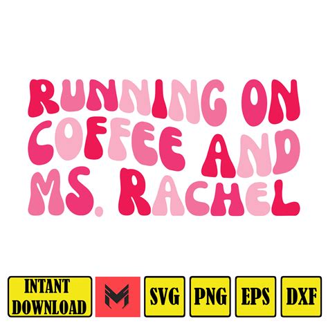 Running On Ms Rachel And Iced Coffee SVG Ms Rachel Mom Svg Inspire