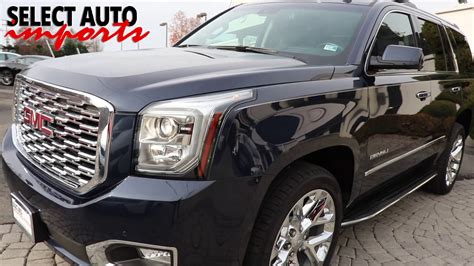 20402 2018 Gmc Yukon Denali 4wd Dark Sapphire Blue Metallic Select Auto Imports In Alex Va