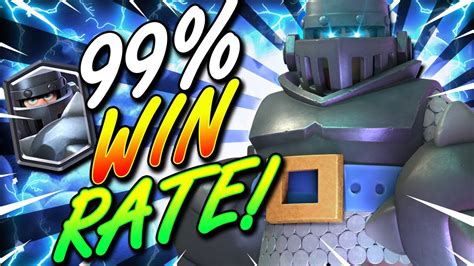 99 WIN RATE BEST MEGA KNIGHT DECK EVER IN CLASH ROYALE YouTube