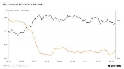 Bitcoin Accumulation Addresses Decline Sharply In