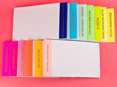 Chez Gagné Funny Lined Notepad For Office Home All The Fucking Things