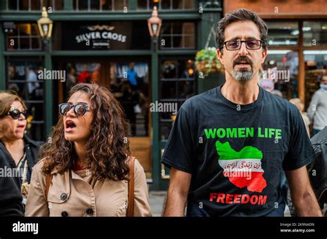 London Uk 29th Oct 2022 A Protest Under The Slogan “women Life