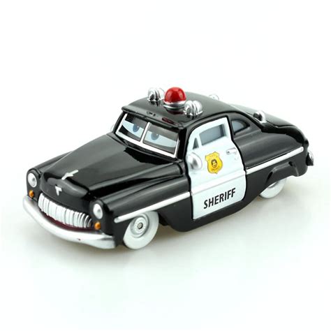 100% Original Disney Pixar Cars Sheriff 1:55 Scale Diecast Metal Alloy ...