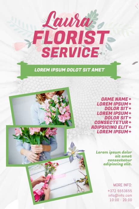 Florist Flower Flyer Template Postermywall