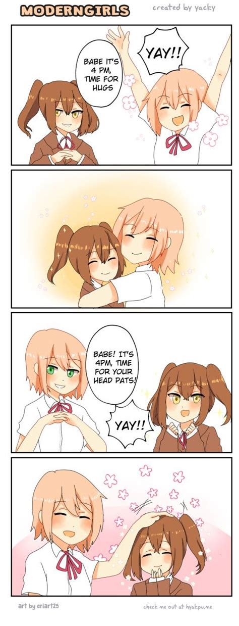 Babe It S 4pm Time For Hugs Modern Girls R Wholesomeanimemes