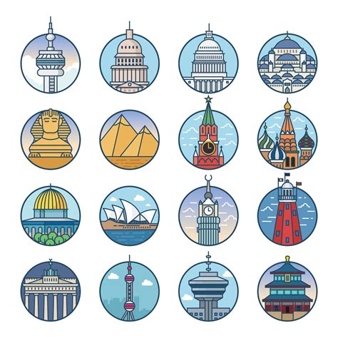 World top cities filled color outline 2 – Artofit