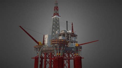 Oil Rig Platform 3D Model By Cordy Ba110ae Sketchfab