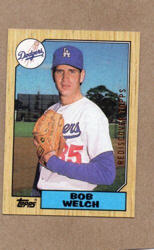 Topps Rediscover Buyback Card Bob Welch Dodgers Bronze Ebay