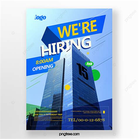 Modern Business Recruitment Poster Template Download On Pngtree