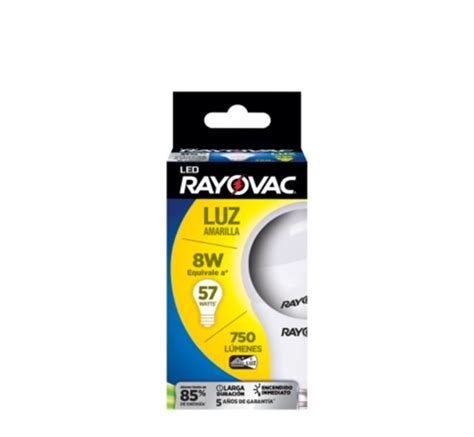 Ampolleta Rayovac Led Watts Lumenes Luz Calida Distribuidora