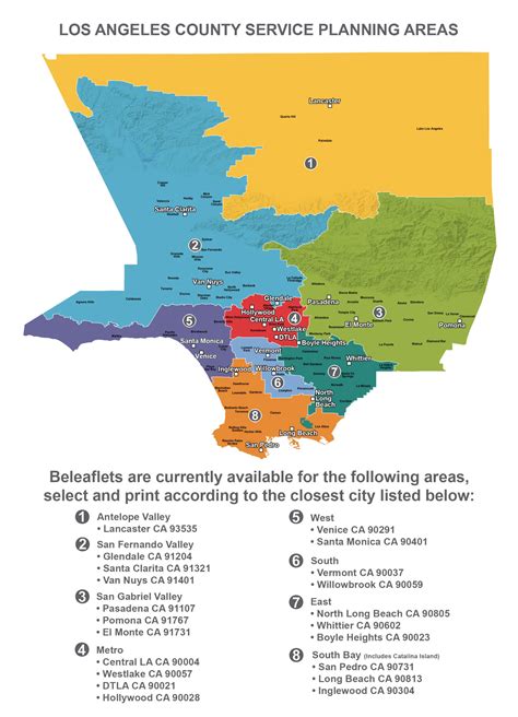 Los Angeles Neighborhoods Map Burbank