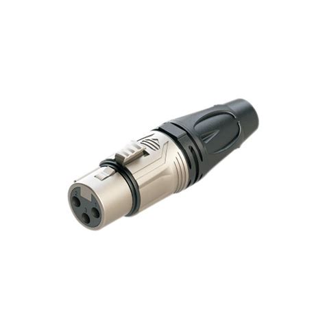 JACK CANON XLR METALICO NIQUELADO