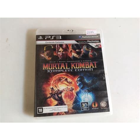 Jogo Ps Mortal Kombat Komplete E M Dia F Sica Original D Shopee