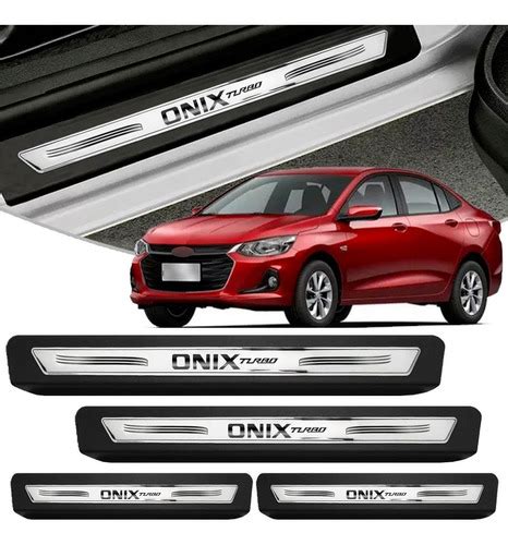 Kit Soleira Novo Onix Plus Premier Hatch Sedan Prata