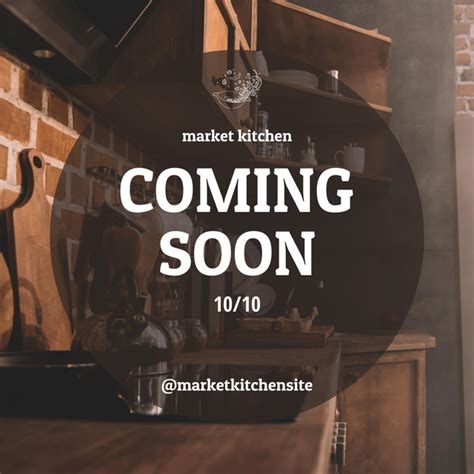 Market Cafe Opening Announcement Online Instagram Post Template