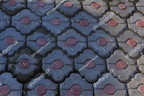 Hexagonal Pattern On Paving Block Background Nature Stock Photos ...