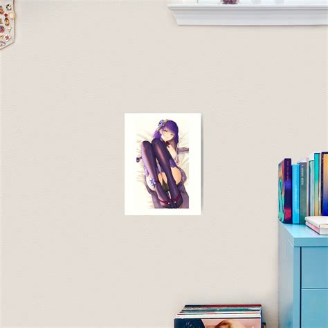 Sexy Raiden Shogun Hot Ass Butt Panty Thicc Genshin Impact Gi Lewd Hentai Girl Art Print By