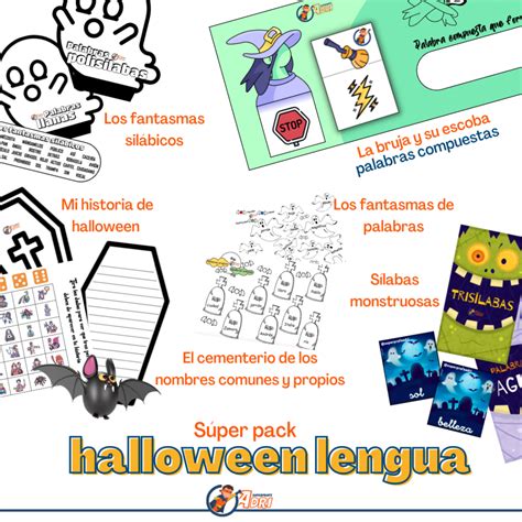 Súper pack halloween lengua Aula en Juego