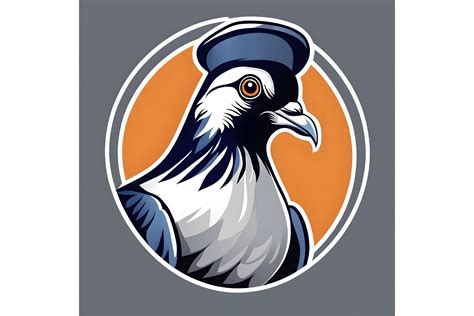 Pigeon Logo Graphic by mimishop · Creative Fabrica