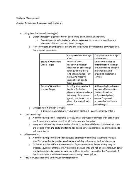 Levels Of Strategic Management 10