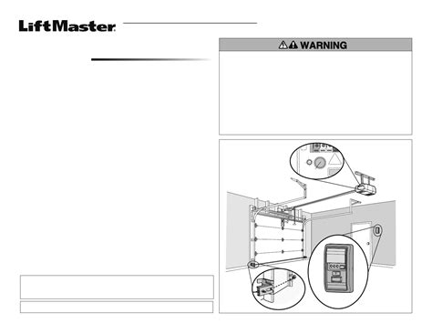 User Manual LiftMaster 886LM English 4 Pages