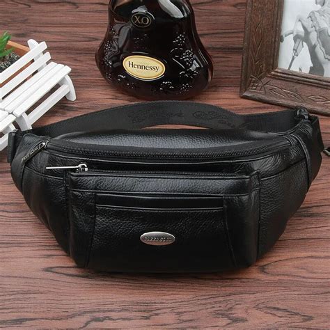 Bolso De Cuero Genuino Para Hombre Ri Onera De Viaje Cl Sica Retro