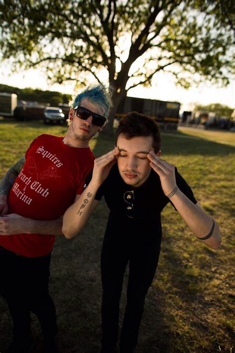 Tyler Joseph And Josh Dun From Twenty One Pilots Skeleton Clique Power