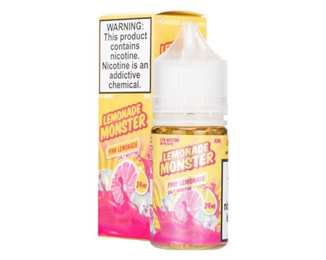 Солевая жидкость Lemonade Monster Salt Pink Lemonade 24 мг 30 мл