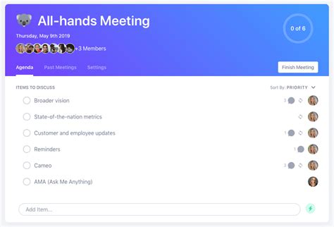 All Hands Meeting Agenda Template Soapbox