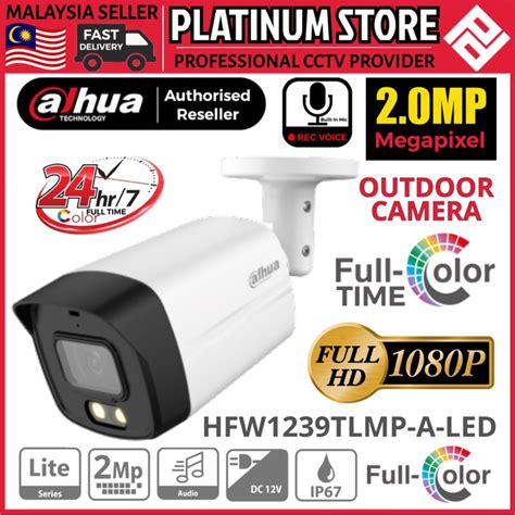 Dahua Mp Outdoor Hfw Tlmp A Led Ir Bullet Cvi Camera With Mic